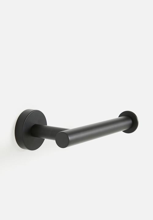 Sixth Floor - Silla Toilet Roll Holder Brushed - Black