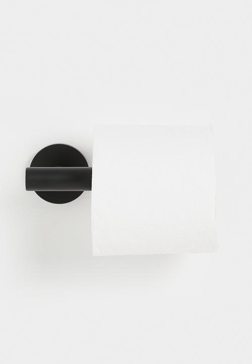 Sixth Floor - Silla Toilet Roll Holder Brushed - Black
