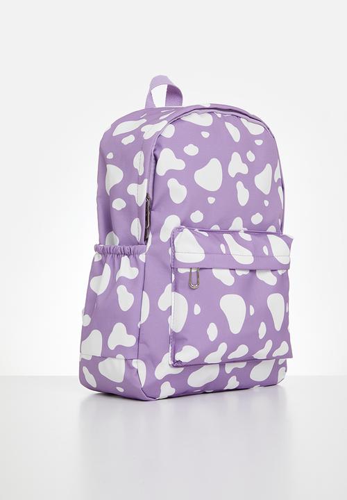 Pop Candy - Back pack -purple & white