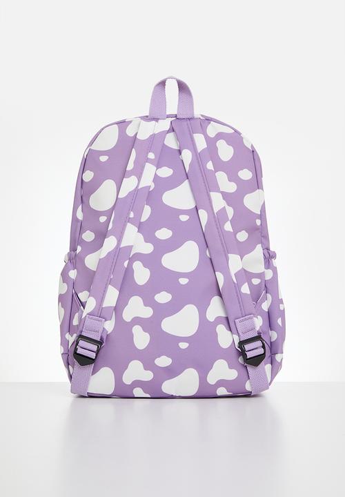 Pop Candy - Back pack -purple & white