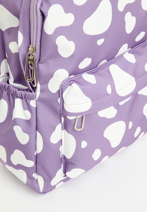 Pop Candy - Back pack -purple & white