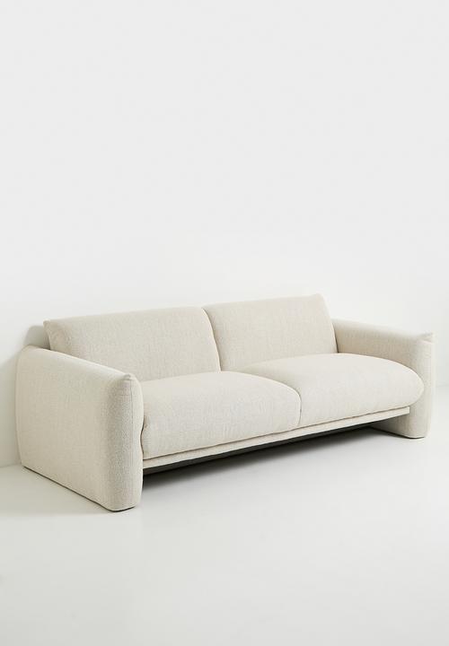 Sixth Floor - Signe 3 seater woven  sofa-Monza cream