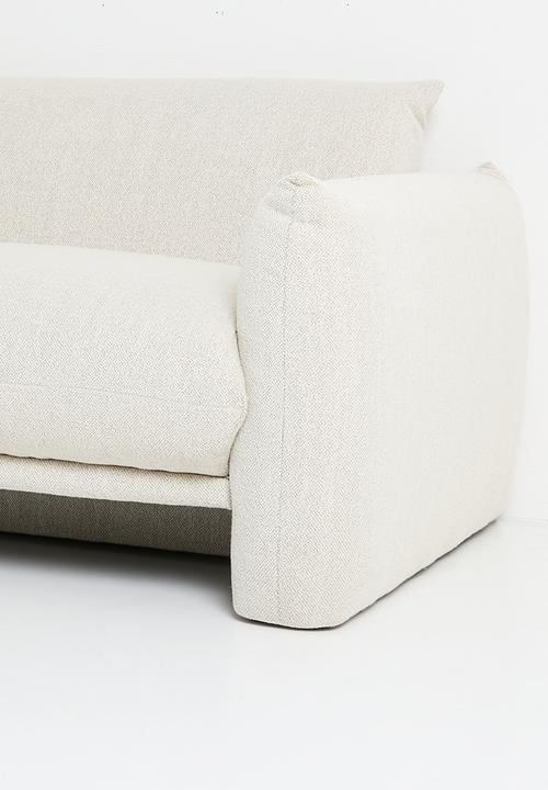 Sixth Floor - Signe 3 seater woven  sofa-Monza cream