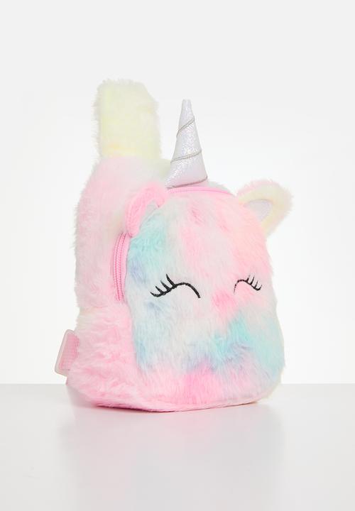 Pop Candy - Plush tie dye cross body bag - multi