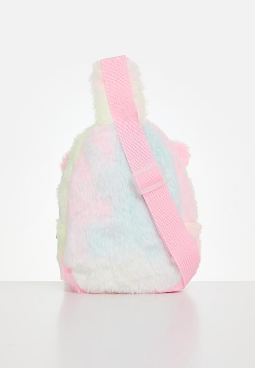 Pop Candy - Plush tie dye cross body bag - multi