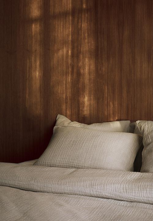H&M - Muslin single duvet cover set - light mole