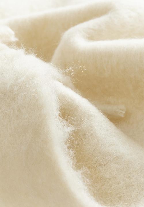 H&M - Wool-blend blanket - light beige