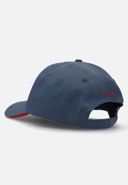 POLO - 6 Panel Metal Peak - Navy & Red