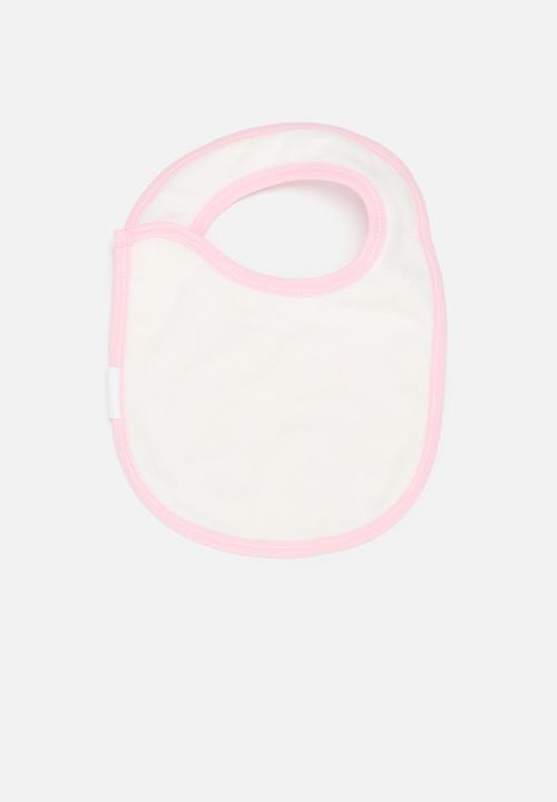 Pop Candy - 3 pack printed bib set - pink/white/multi