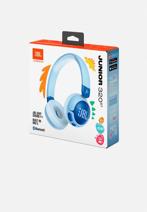 JBL - JR320 BT Wireless On-Ear Headphones - Blue
