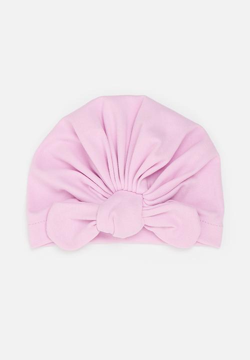 Pop Candy - 2 Pack Bow turban set-pink & lilac