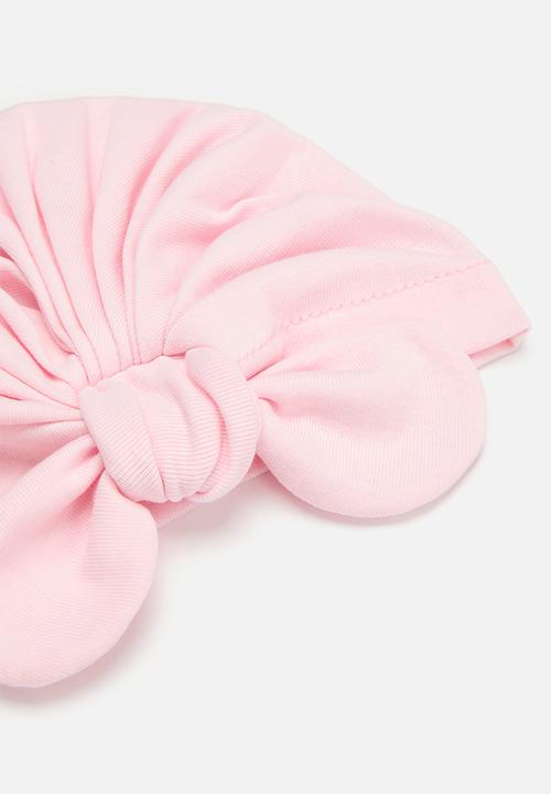 Pop Candy - 2 Pack Bow turban set-pink & lilac