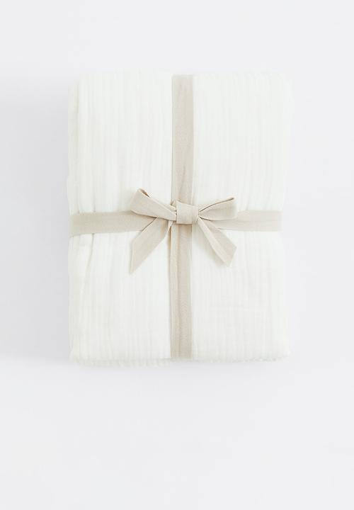 H&M - Muslin single duvet cover set - white