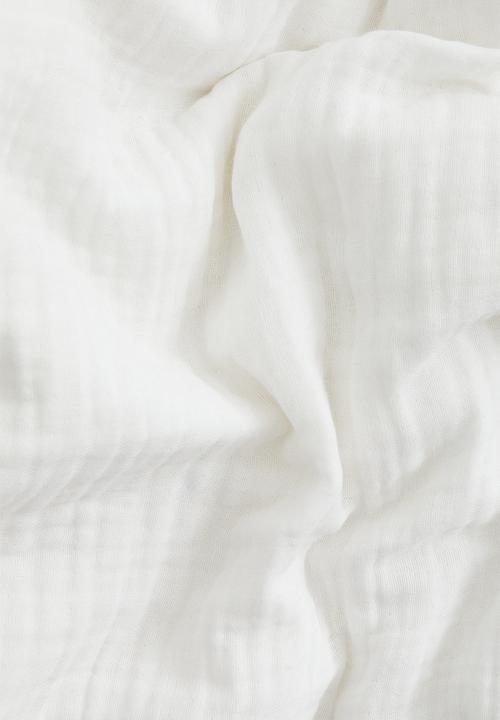 H&M - Muslin single duvet cover set - white