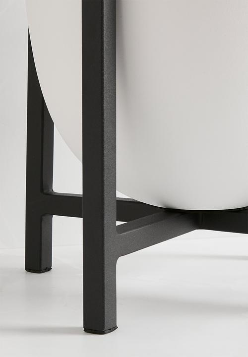 Sixth Floor - Standing Planter - White & Black