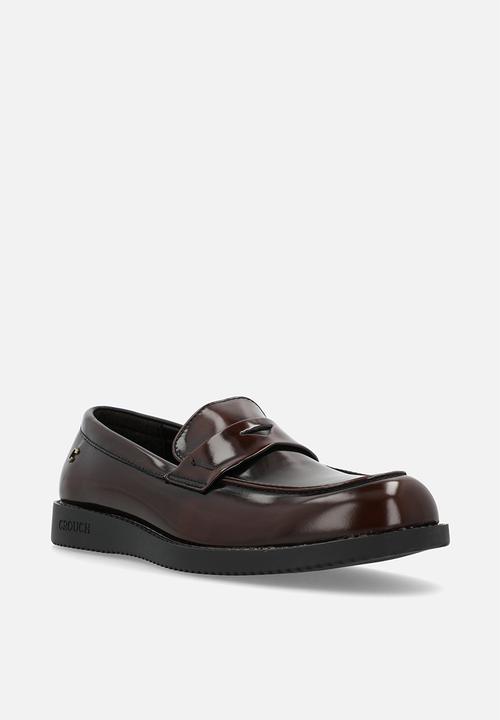 PC - Crouch brushed hi shine loafer  - brown