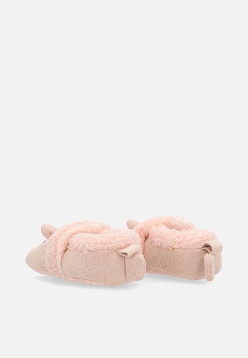 Pop Candy - Novelty shearling lined slip on shoes-pink