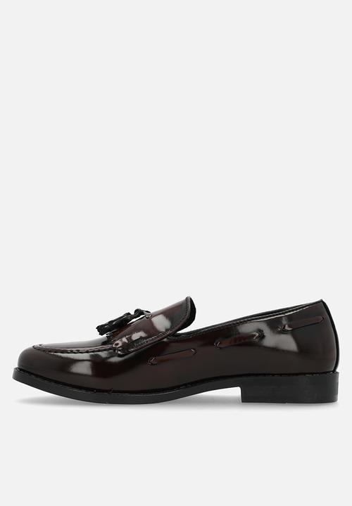 PC - Crouch brushed hi shine kiltie slip on  - brown