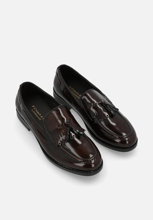 PC - Crouch brushed hi shine kiltie slip on  - brown