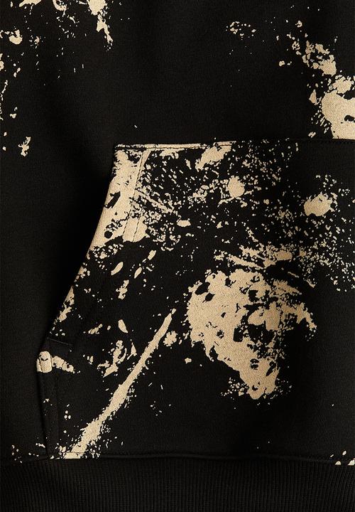 H&M - Hoodie - black/beige