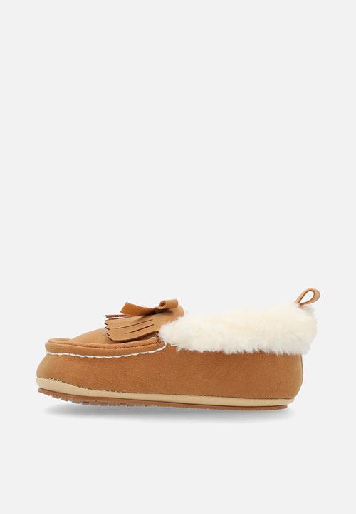Pop Candy - Shearlin lined mocassin - brown