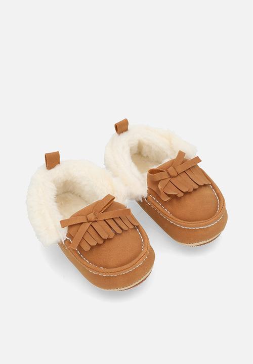 Pop Candy - Shearlin lined mocassin - brown
