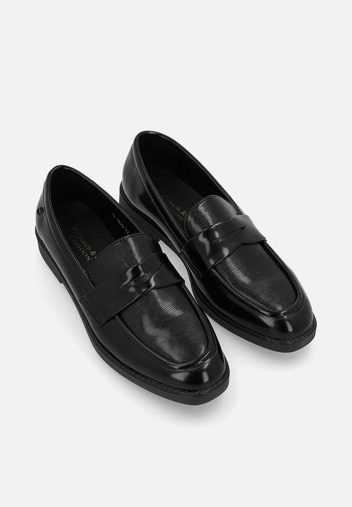 PC - Crouch penny loafer  - black