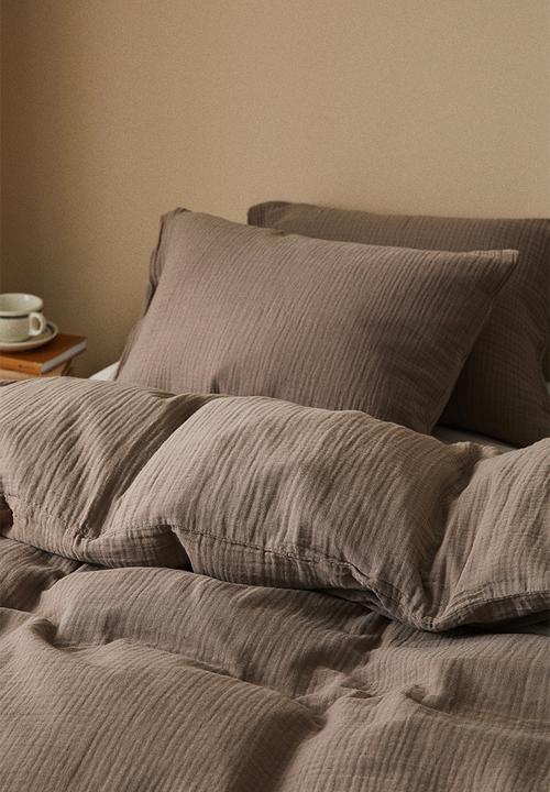 H&M - Muslin single duvet cover set - mole