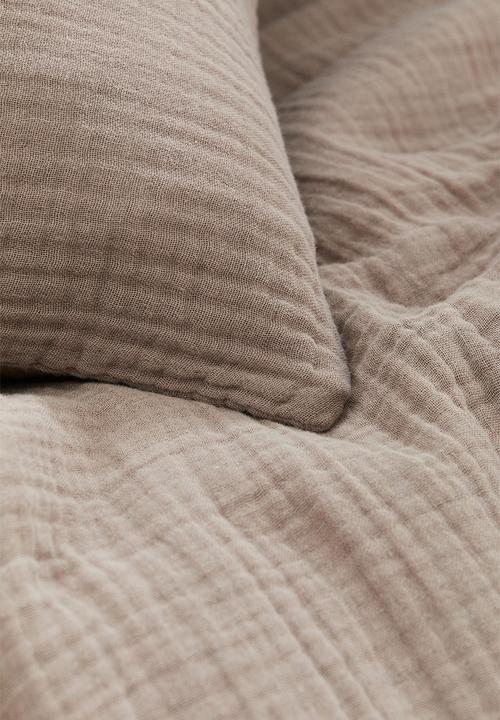 H&M - Muslin single duvet cover set - mole