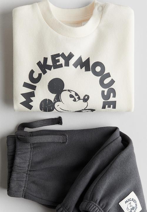 H&M - 2-Piece sweatshirt set - grey mickey mouse