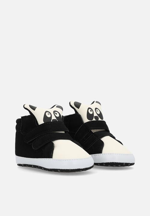 Pop Candy - Twin adjustable strap fastener hi top sneakers - black