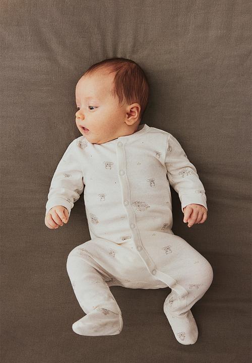 H&M - 4-Piece cotton jersey gift set - cream koalas