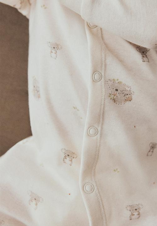 H&M - 4-Piece cotton jersey gift set - cream koalas