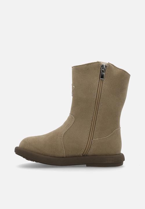 Pop Candy - Cow boy boots - beige