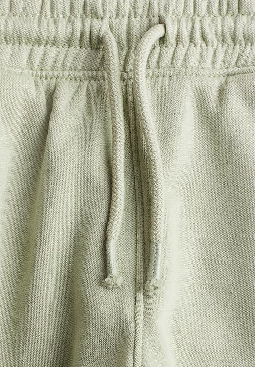 H&M - Brushed-inside cargo joggers - light khaki green
