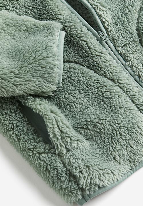 H&M - Pile jacket - dusty green