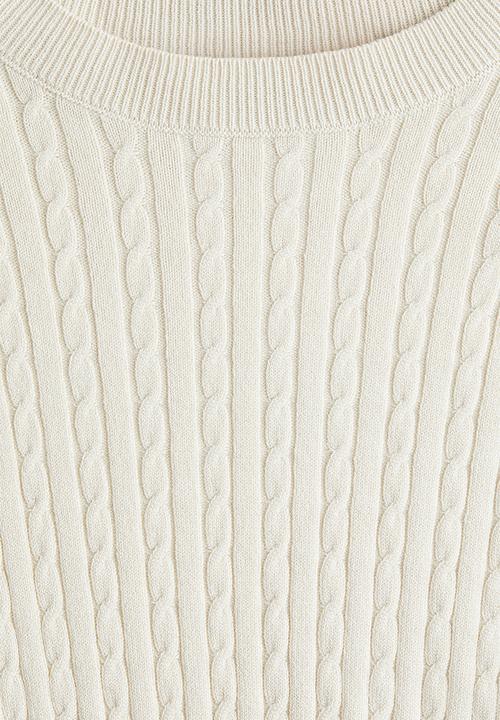 H&M - Cable-knit jumper - cream