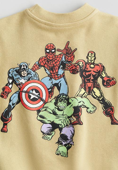 H&M - Printed sweatshirt - beige marvel comics