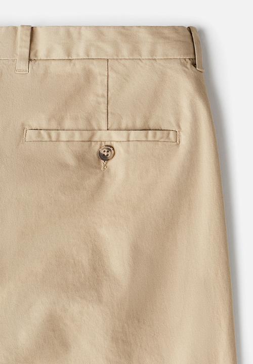 H&M - Slim fit cotton chinos - beige