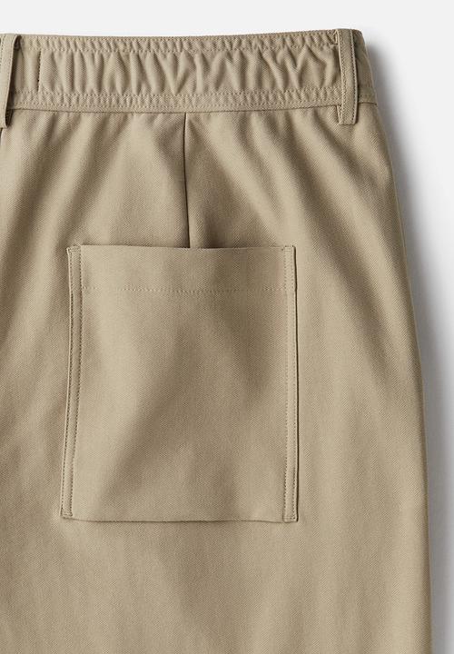 H&M - Regular fit twill trousers - khaki green