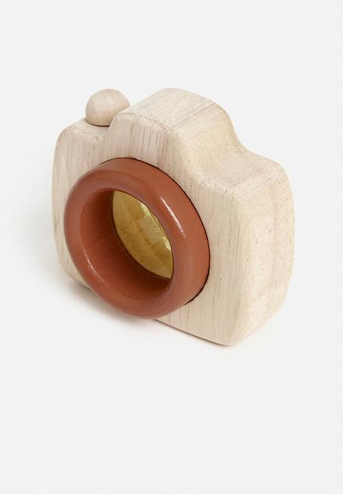 Pop Candy - Mini wooden toy camera - rust