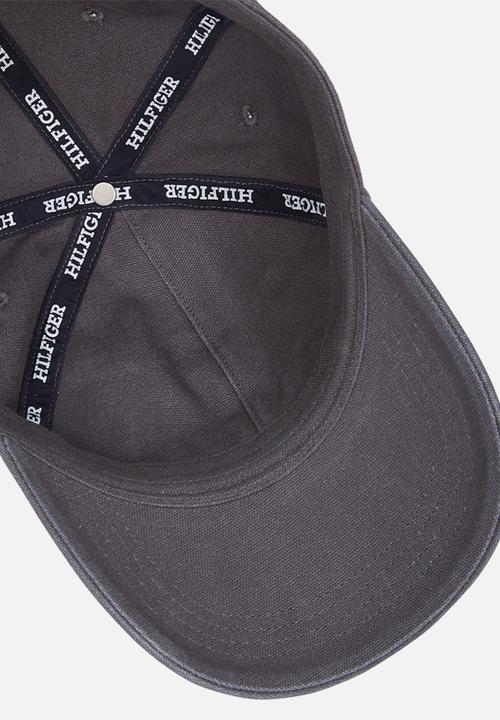 Tommy Hilfiger - Monotype Soft Wash 6 Panel Cap - Dark Grey