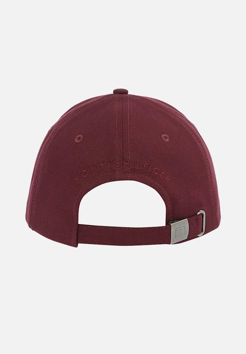 Tommy Hilfiger - TH Flag Cotton 6 Panel Cap - Raspberry Truffle