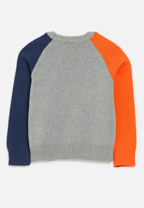 Pop Candy - Colour block reglan sweater - multi