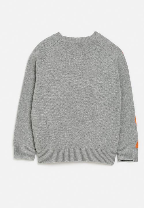 Pop Candy - Crew neck jersey - grey & navy blue