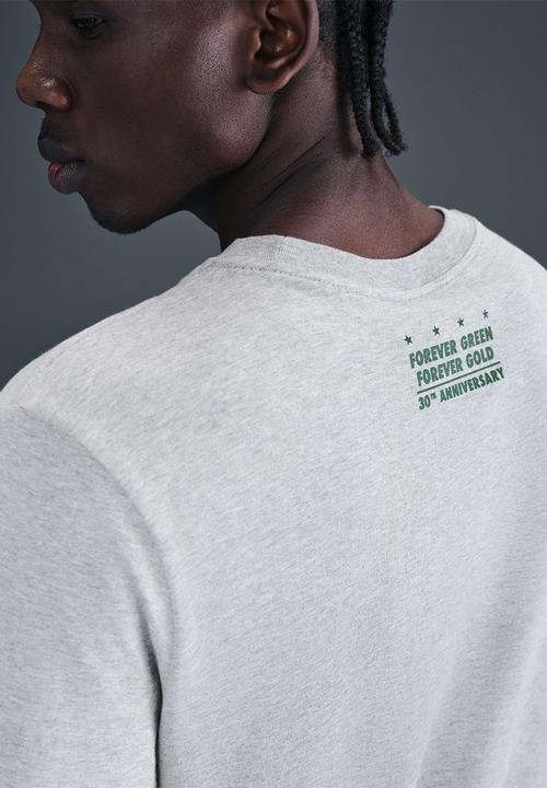 Nike - Springbok Men's Heritage T-Shirt - Dk Grey Heather/Gorge Green