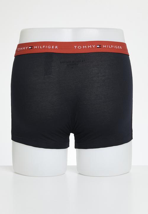 Tommy Hilfiger - 3P WB TRUNK - Blue Ink/Orn Green/Primary Red