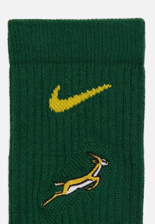 Nike - Springbok Everyday Cushioned  Socks 3Pk - Gorge Green/Uni Gold/ White