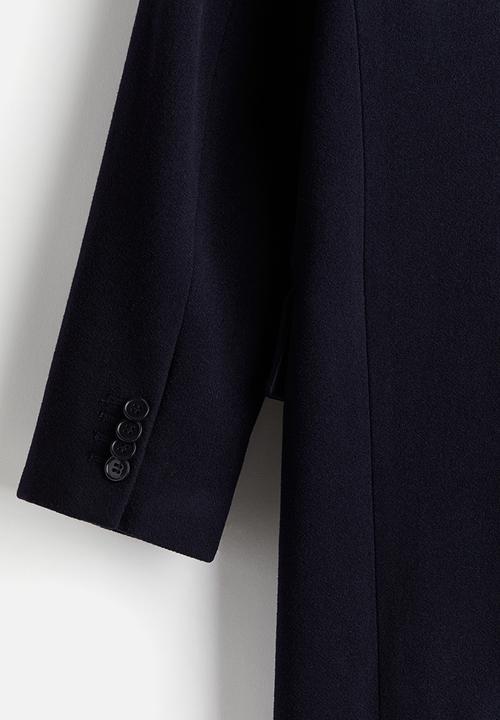 H&M - Wool-blend coat - navy blue