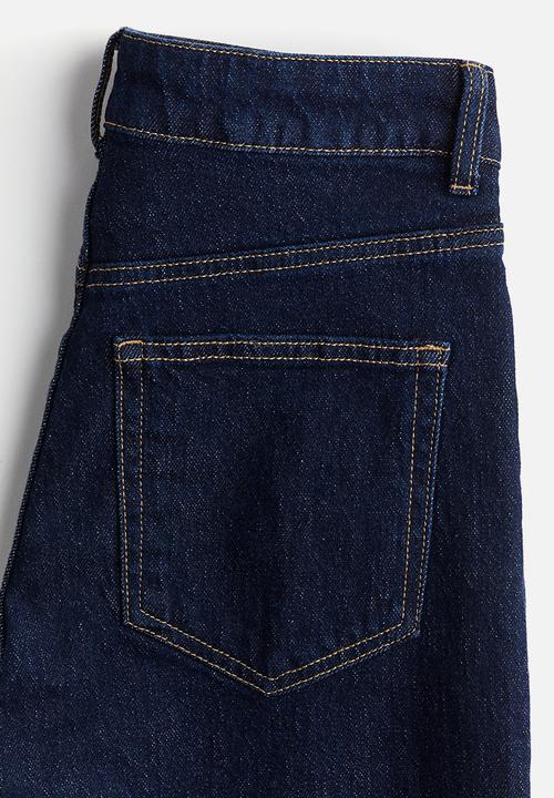 H&M - Wide high jeans - dark denim blue